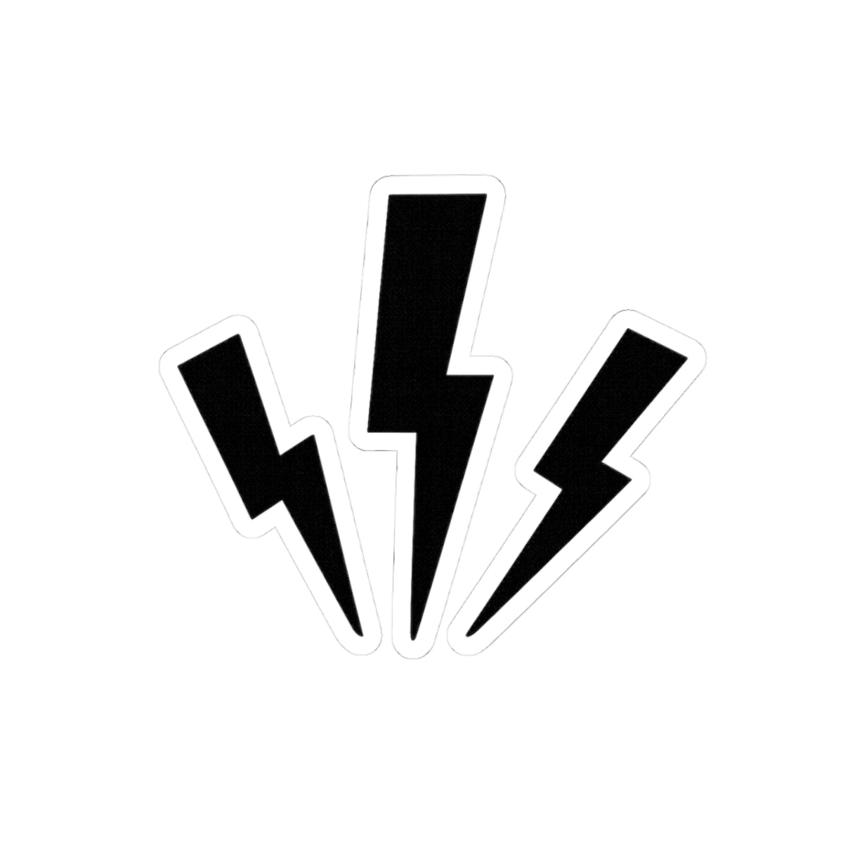 Electric Lightning Kiss-Cut Sticker